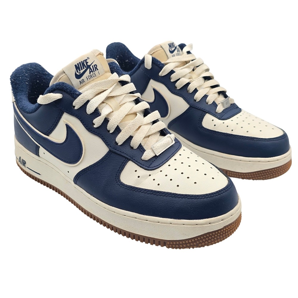 Nike Air Force 1 Low Midnight Navy Sail Gum DQ7659-101 Mens Size 9